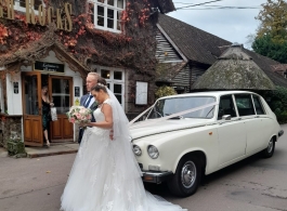 Daimler wedding car in Burgess Hill